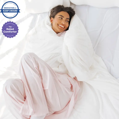 Mellow Sleep CloudCool Cooling Comforter | Lightweight, Breathable, Dual-Sided Silk-Smooth & Cloud-Soft Knit
