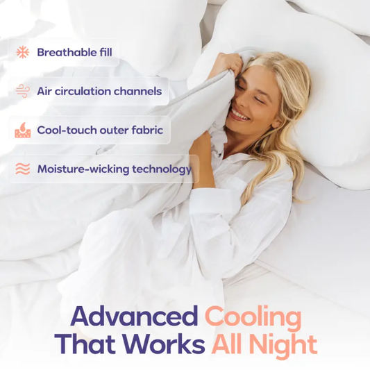 Mellow Sleep CloudCool Cooling Comforter | Lightweight, Breathable, Dual-Sided Silk-Smooth & Cloud-Soft Knit