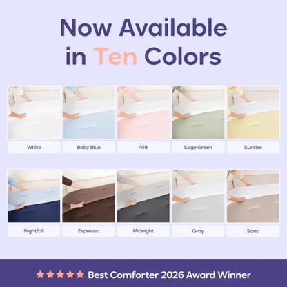 Mellow Sleep MarshMellow Comforter | Cloud-Soft, Double-Stuffed Comforter with Heat-Adaptive Vegan Fill