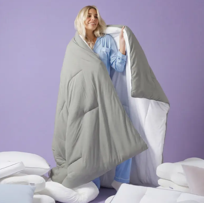 Mellow Sleep MarshMellow Comforter | Cloud-Soft, Double-Stuffed Comforter with Heat-Adaptive Vegan Fill