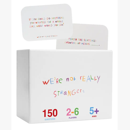 We’re Not Really Strangers Kids Edition – 150 Conversation & Activity Cards for Kids, Teens & Adults | Fun Family Connection Game