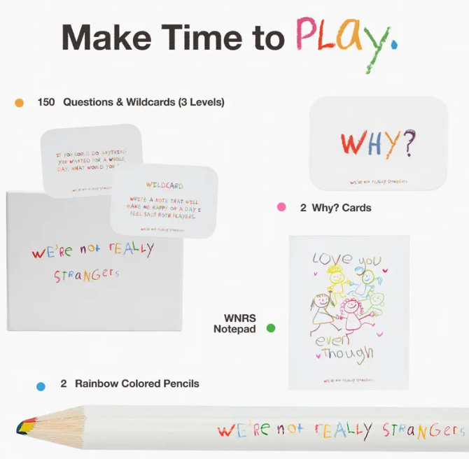 We’re Not Really Strangers Kids Edition – 150 Conversation & Activity Cards for Kids, Teens & Adults | Fun Family Connection Game